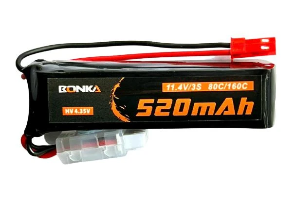 Bonka HV LiPo 3S 520mAh 11.4V 80C JST 4 Bonka HV LiPo 3S 520mAh 11.4V 80C JST - Image 2