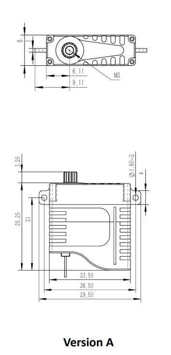 KST HS08A Wing Servo - 5.2Kg.cm 0.11s 11.0g 8mm 7 KST HS08A Wing Servo - 5.2Kg.cm 0.11s 11.0g 8mm - Image 5