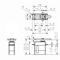 KST MS320 V2 Servo - 6.2Kg.cm 0.08s 20.8g 12mm -Rc Airplane Store kst ms320 v2 servo 6 2kg cm 0 08s 20 8g 12mm 60