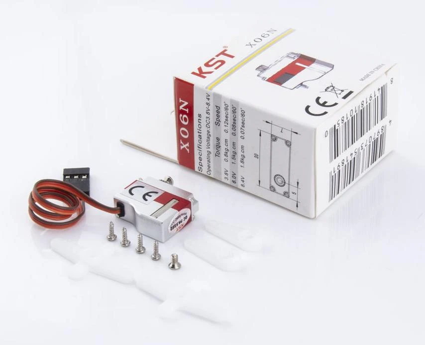 KST X06N V6 Lugless Servo - 1.8Kg.cm 0.07s 6.3g 7mm 7 KST X06N V6 Lugless Servo - 1.8Kg.cm 0.07s 6.3g 7mm - Image 5