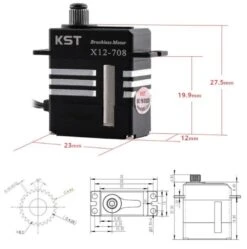 KST X12-708 Brushless Servo - 9.3Kg.cm 0.07s 21.3g 12mm 14 KST X12-708 Brushless Servo - 9.3Kg.cm 0.07s 21.3g 12mm -Rc Airplane Store kst x12 708 brushless servo 9 3kg cm 0 07s 21 3g 12mm 70