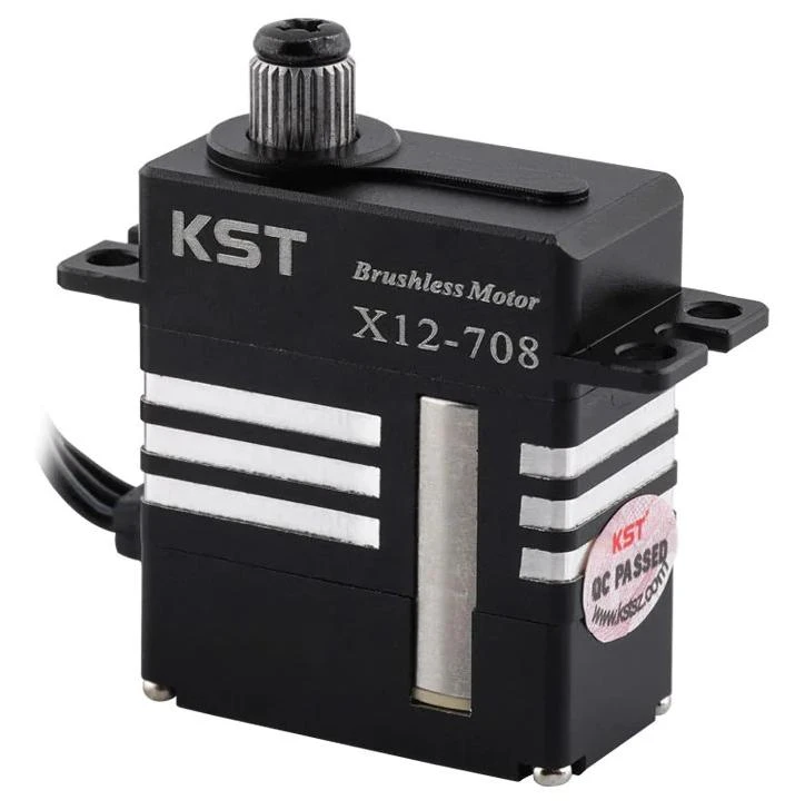 KST X12-708 Brushless Servo - 9.3Kg.cm 0.07s 21.3g 12mm 3 KST X12-708 Brushless Servo - 9.3Kg.cm 0.07s 21.3g 12mm
