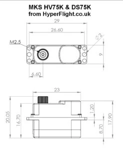 MKS HV75K Servo - 3.3Kg.cm 0.09s 7.8g 9mm 9 MKS HV75K Servo - 3.3Kg.cm 0.09s 7.8g 9mm -Rc Airplane Store mks hv75k servo 3 3kg cm 0 09s 7 8g 9mm 40